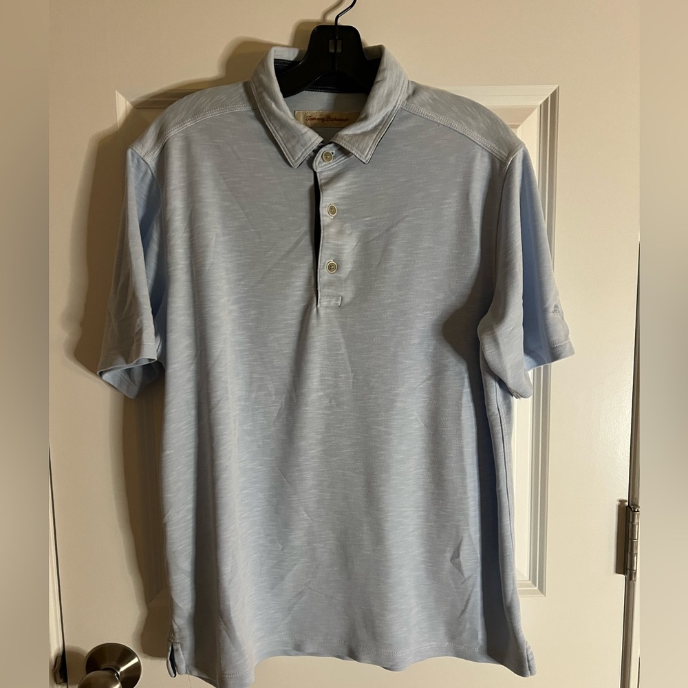 Tommy Bahama Gray/Sky Polo Shirt